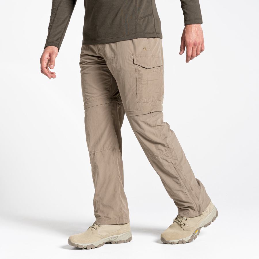 Men\'s Craghoppers NosiLife II Trousers Khaki | FTW4055VB