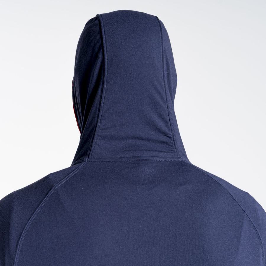 Men's Craghoppers NosiLife Nepos Hooded T-Shirts Blue Navy | OAL3612OZ