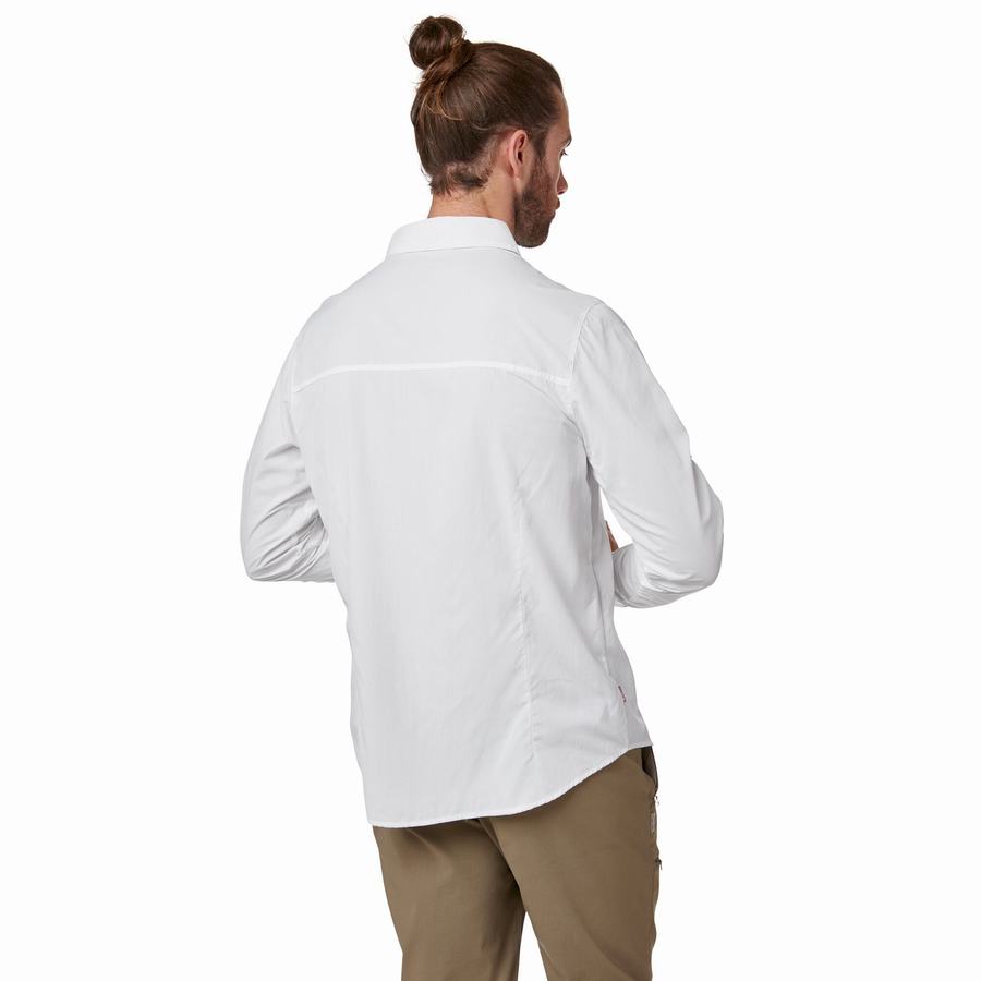 Men's Craghoppers NosiLife Nuoro Long Sleeved Shirts White | LDP4580MY