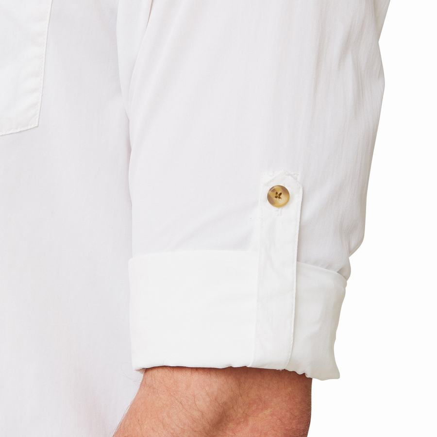 Men's Craghoppers NosiLife Nuoro Long Sleeved Shirts White | LDP4580MY