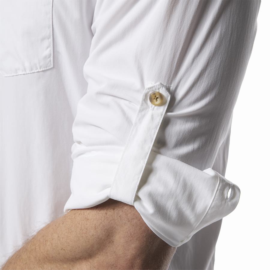 Men's Craghoppers NosiLife Nuoro Long Sleeved Shirts White | LDP4580MY