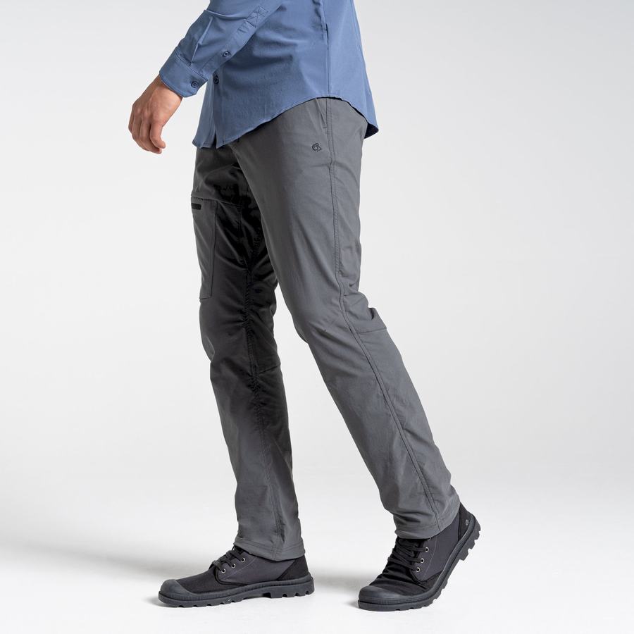 Men's Craghoppers NosiLife Pro Active Trousers Dark Grey | LJR8950LN