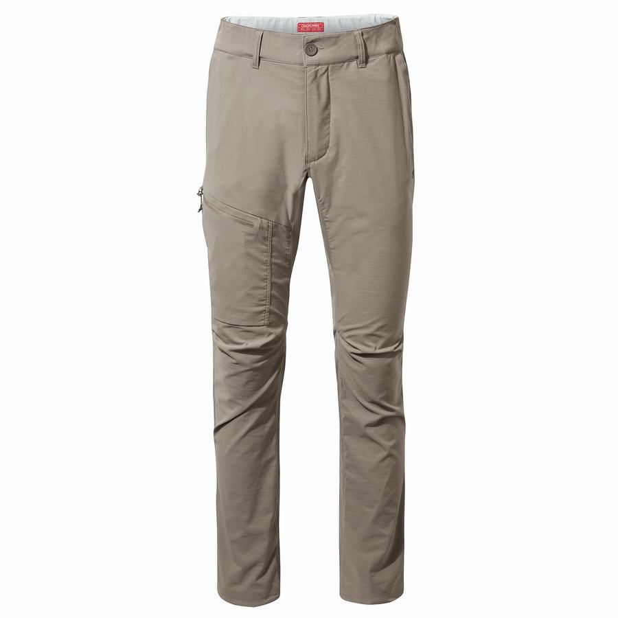 Men's Craghoppers NosiLife Pro Active Trousers Khaki | QEF6327BV