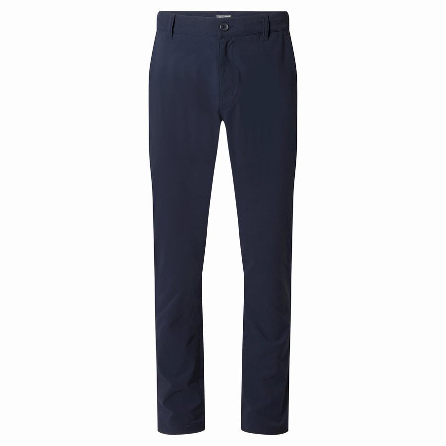 Men's Craghoppers NosiLife Santos Trousers Blue Navy | HQZ10083NP