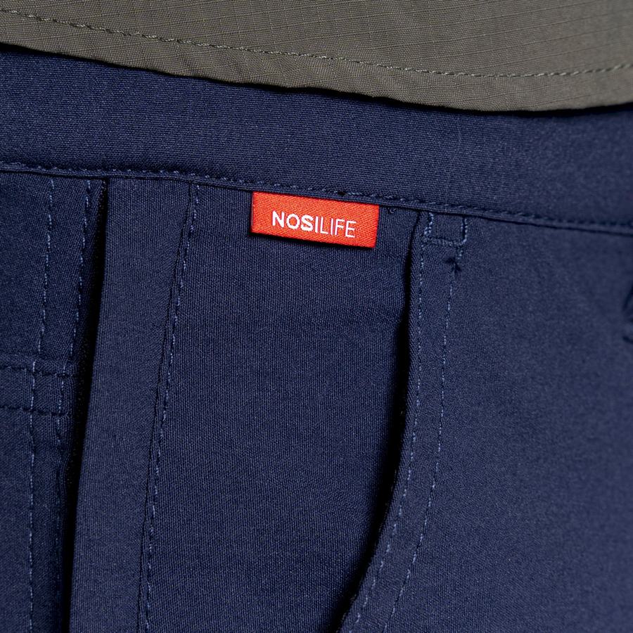 Men's Craghoppers NosiLife Santos Trousers Blue Navy | HQZ10083NP