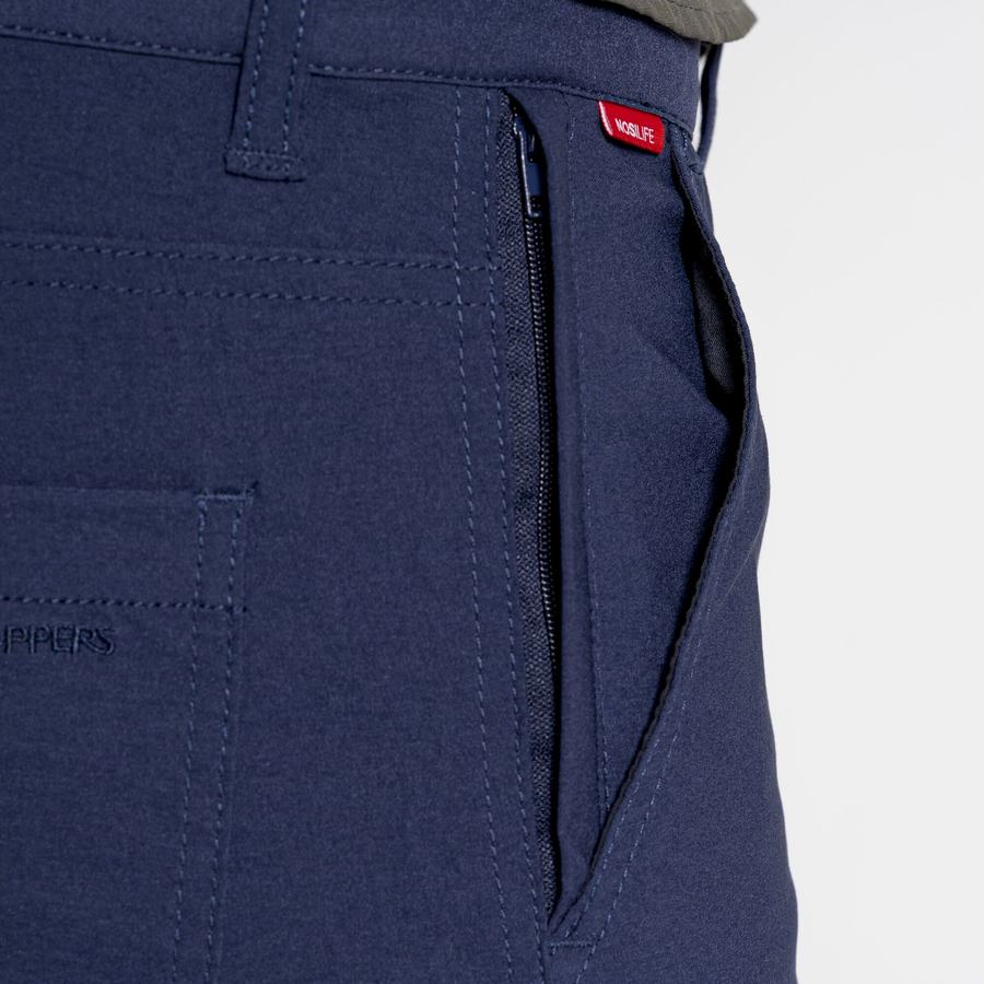 Men's Craghoppers NosiLife Santos Trousers Blue Navy | HQZ10083NP