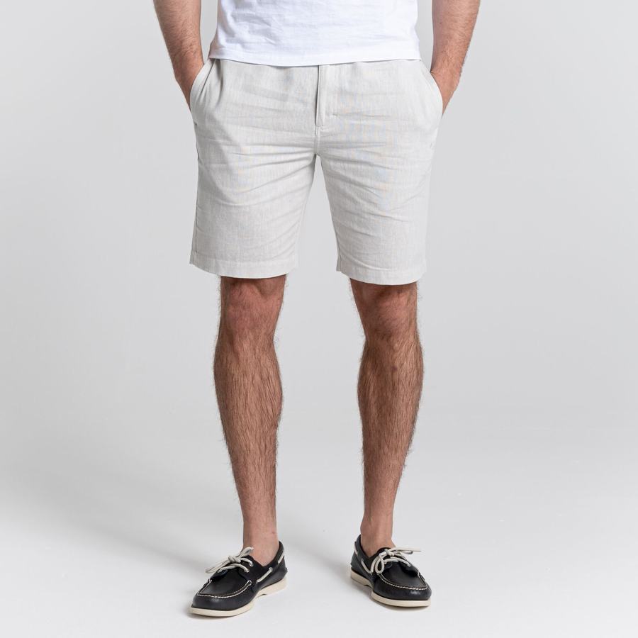 Men\'s Craghoppers Nosibotanical Buck Shorts Silver | LCY2334AF