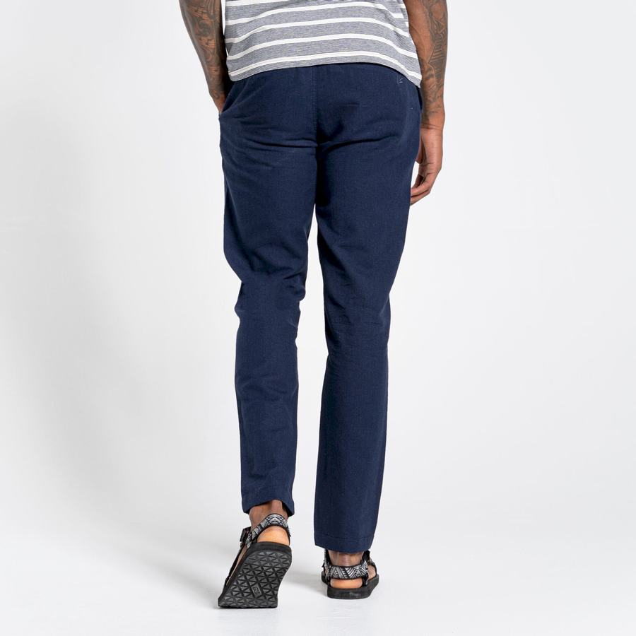 Men's Craghoppers Nosibotanical Buck Trousers Blue Navy | BLG4217AU