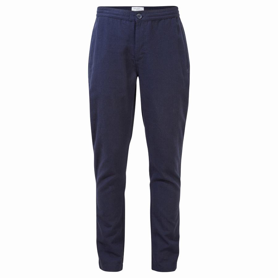 Men's Craghoppers Nosibotanical Buck Trousers Blue Navy | BLG4217AU