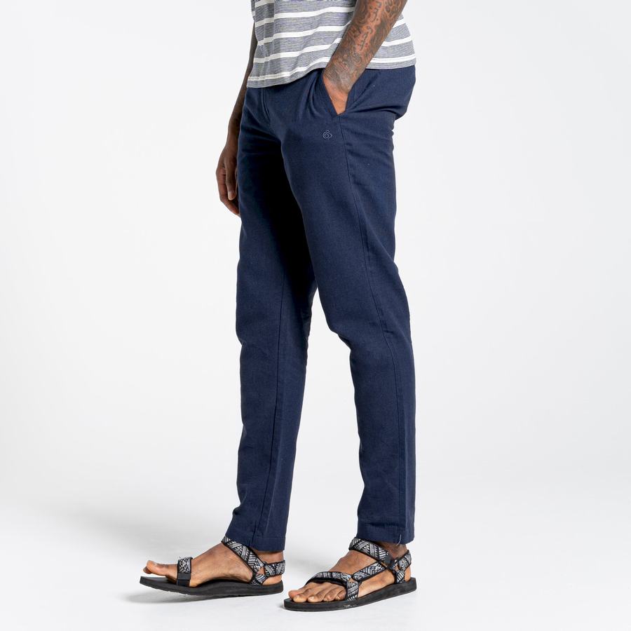 Men's Craghoppers Nosibotanical Buck Trousers Blue Navy | BLG4217AU