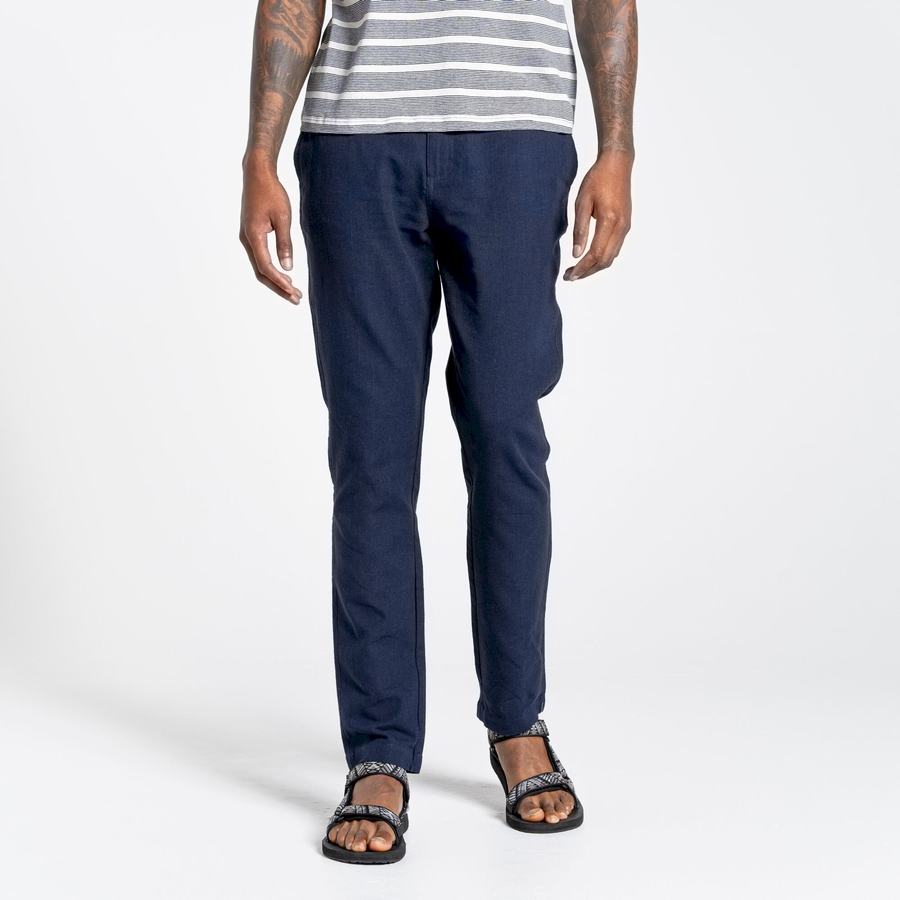 Men's Craghoppers Nosibotanical Buck Trousers Blue Navy | BLG4217AU