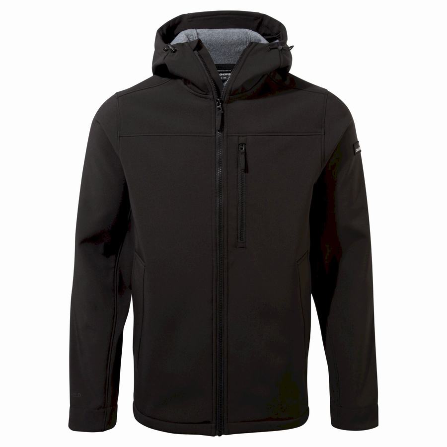 Men's Craghoppers Oswin Insulated Hooded Jackets Black | EMO8510KI