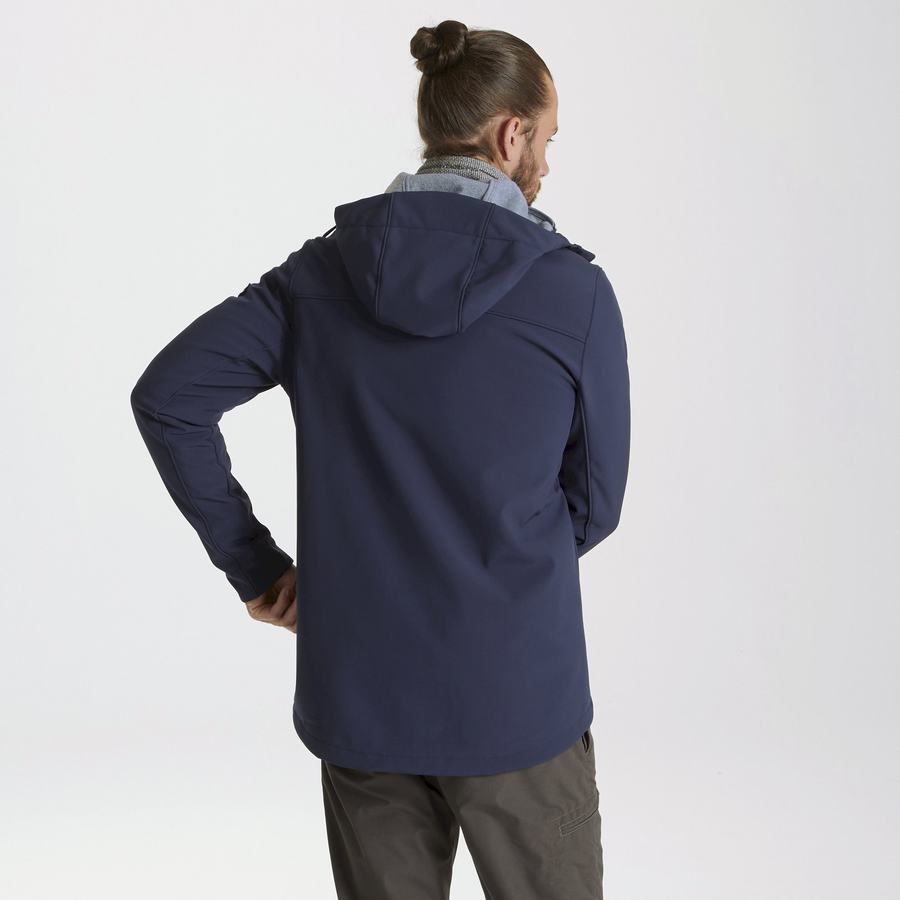 Men's Craghoppers Oswin Insulated Hooded Jackets Blue Navy | PJB6882WL