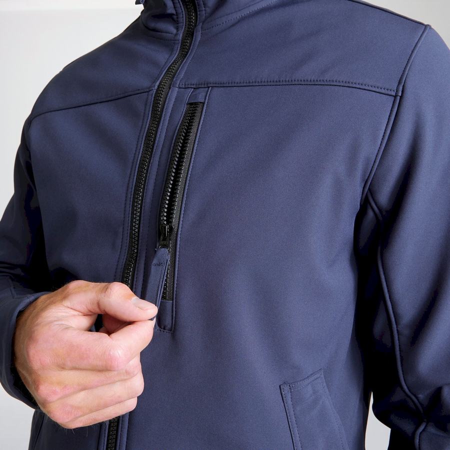 Men's Craghoppers Oswin Insulated Hooded Jackets Blue Navy | PJB6882WL