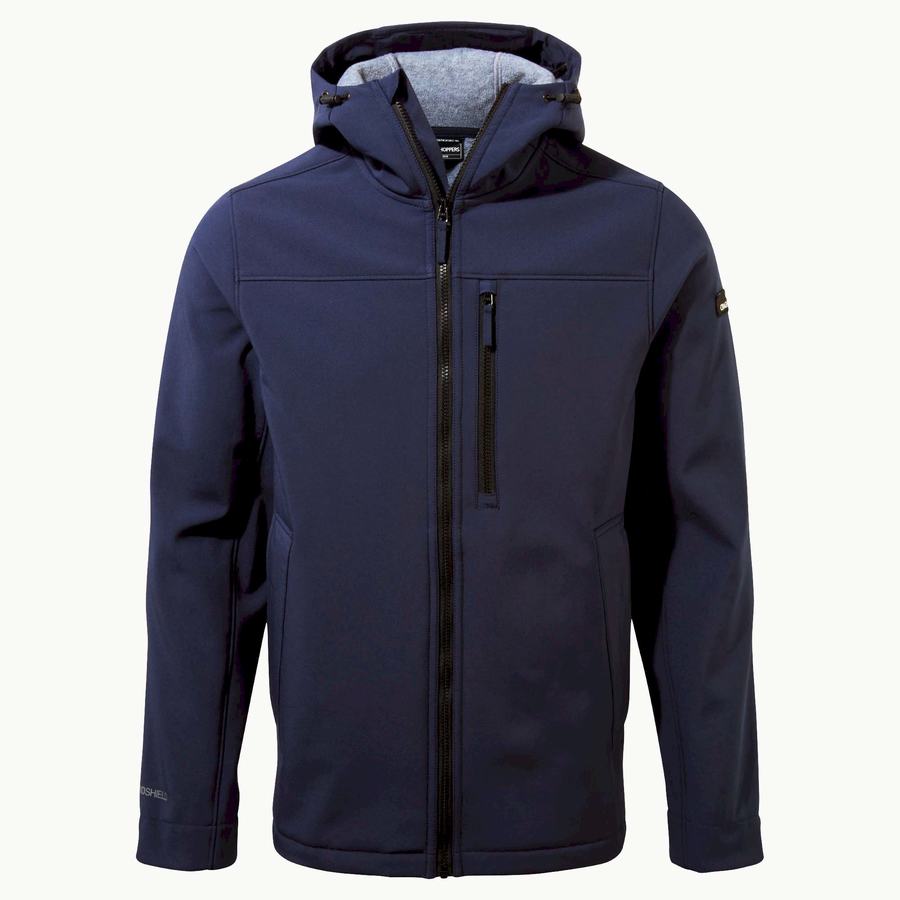 Men's Craghoppers Oswin Insulated Hooded Jackets Blue Navy | PJB6882WL