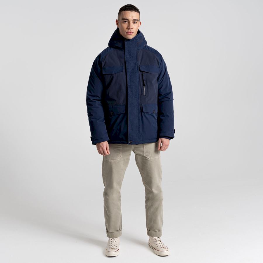 Men's Craghoppers Sinclair Insulated Jackets Blue Navy | EOJ7014JY