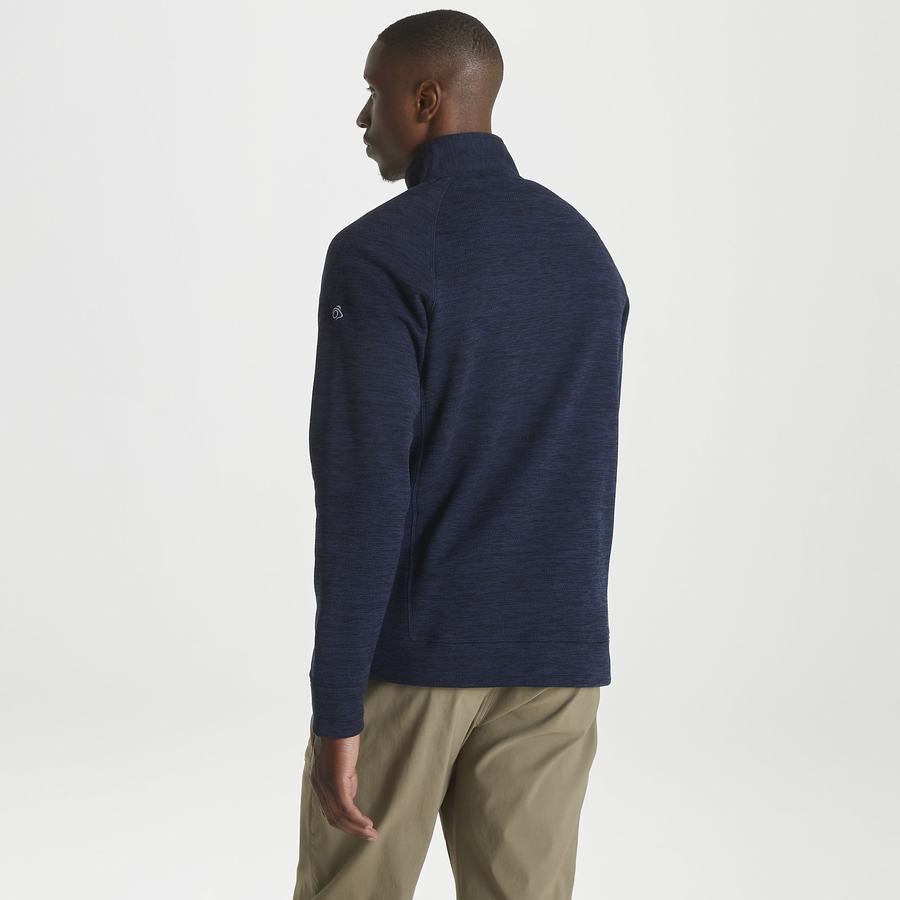 Men's Craghoppers Stromer Half Sweaters Blue Navy | GAK6060PS