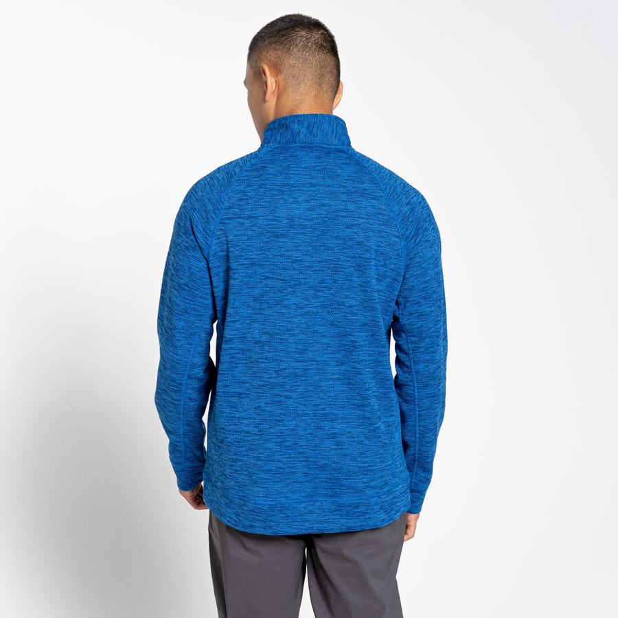 Men's Craghoppers Stromer Half Sweaters Blue | HMV6639BA