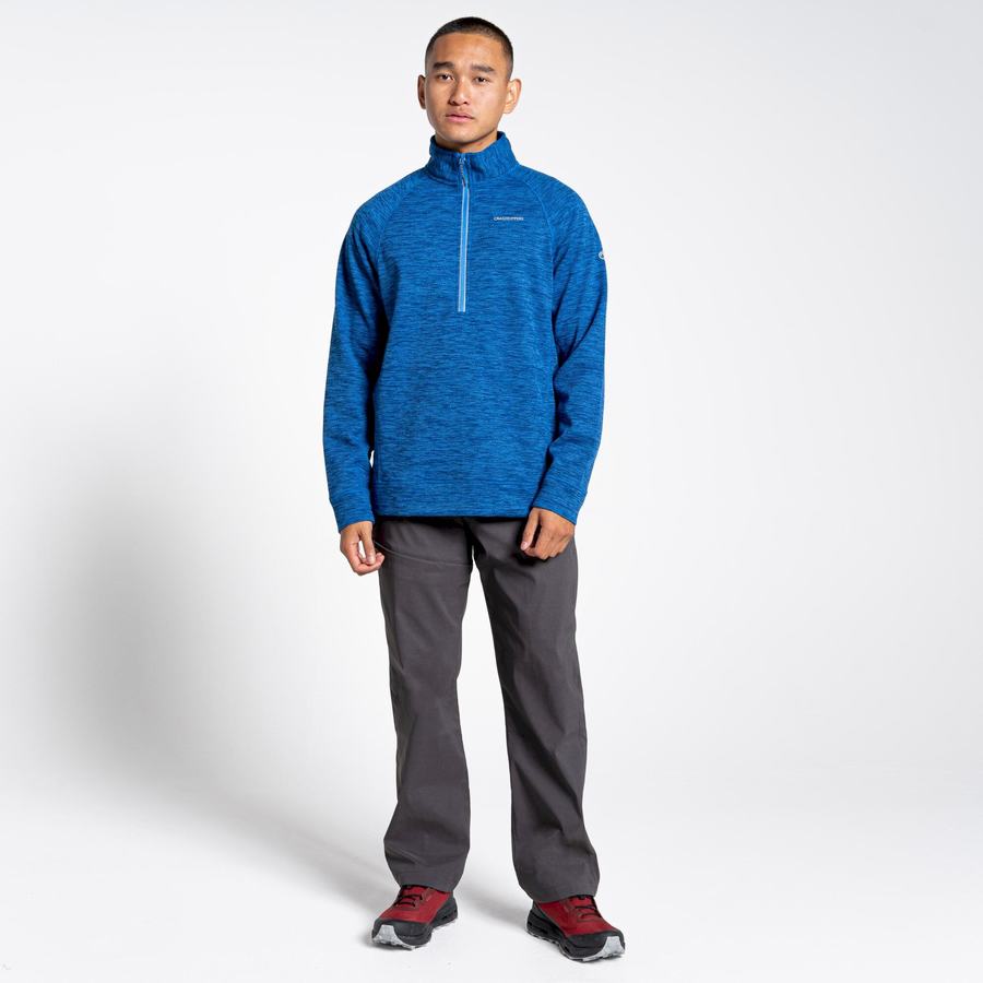 Men's Craghoppers Stromer Half Sweaters Blue | HMV6639BA