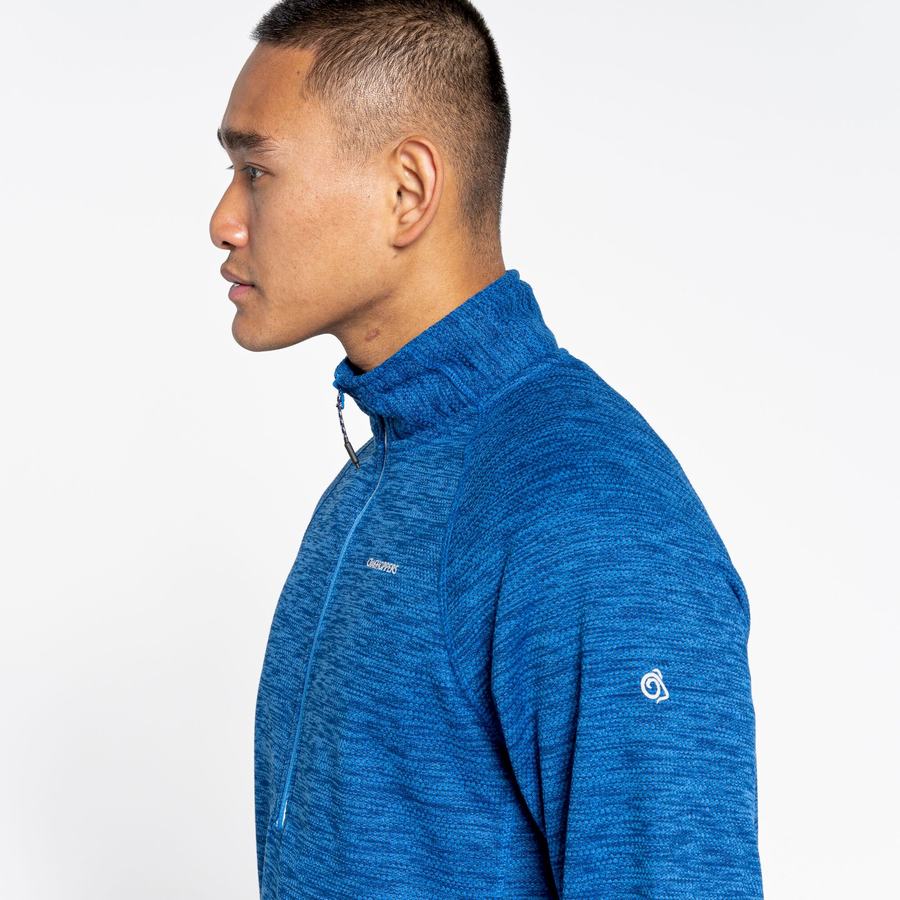 Men's Craghoppers Stromer Half Sweaters Blue | HMV6639BA