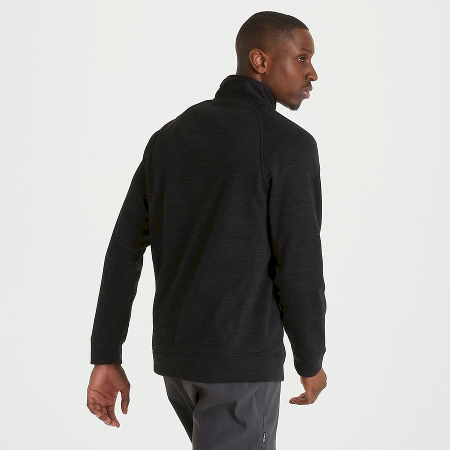 Men's Craghoppers Stromer Half Sweaters Black | ZYH2289KM