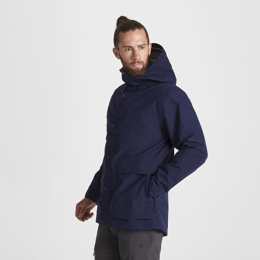 Men's Craghoppers Talo GORE-TEX Jackets Blue Navy | YQO2315WO