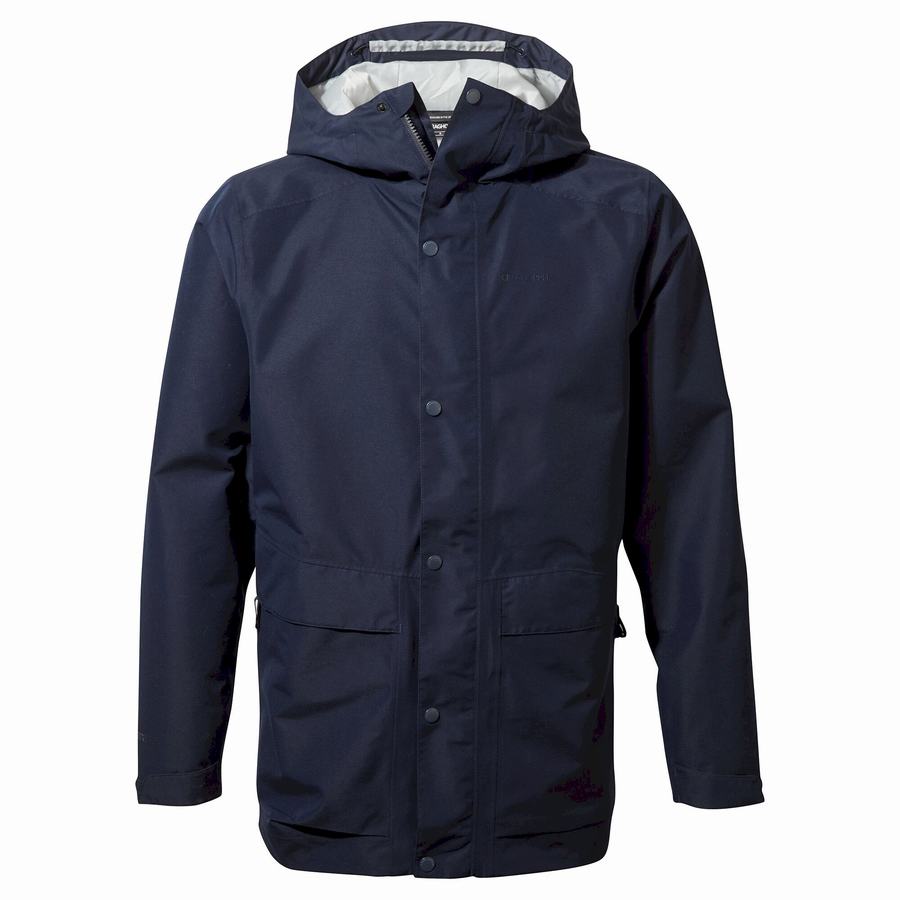 Men's Craghoppers Talo GORE-TEX Jackets Blue Navy | YQO2315WO