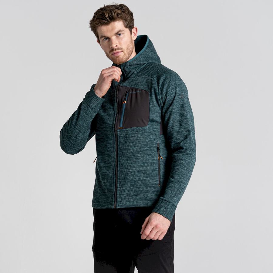 Men's Craghoppers Tarbert Hooded Jackets Green | BEF1762HC