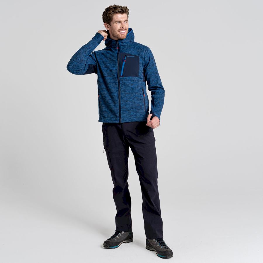 Men's Craghoppers Tarbert Hooded Jackets Blue | UXJ178JK