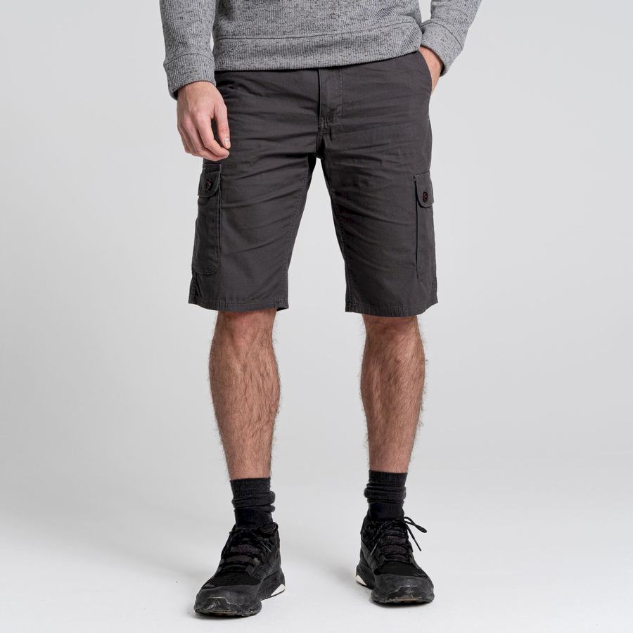 Men's Craghoppers Thallon Shorts Dark Grey | PNO9042CY