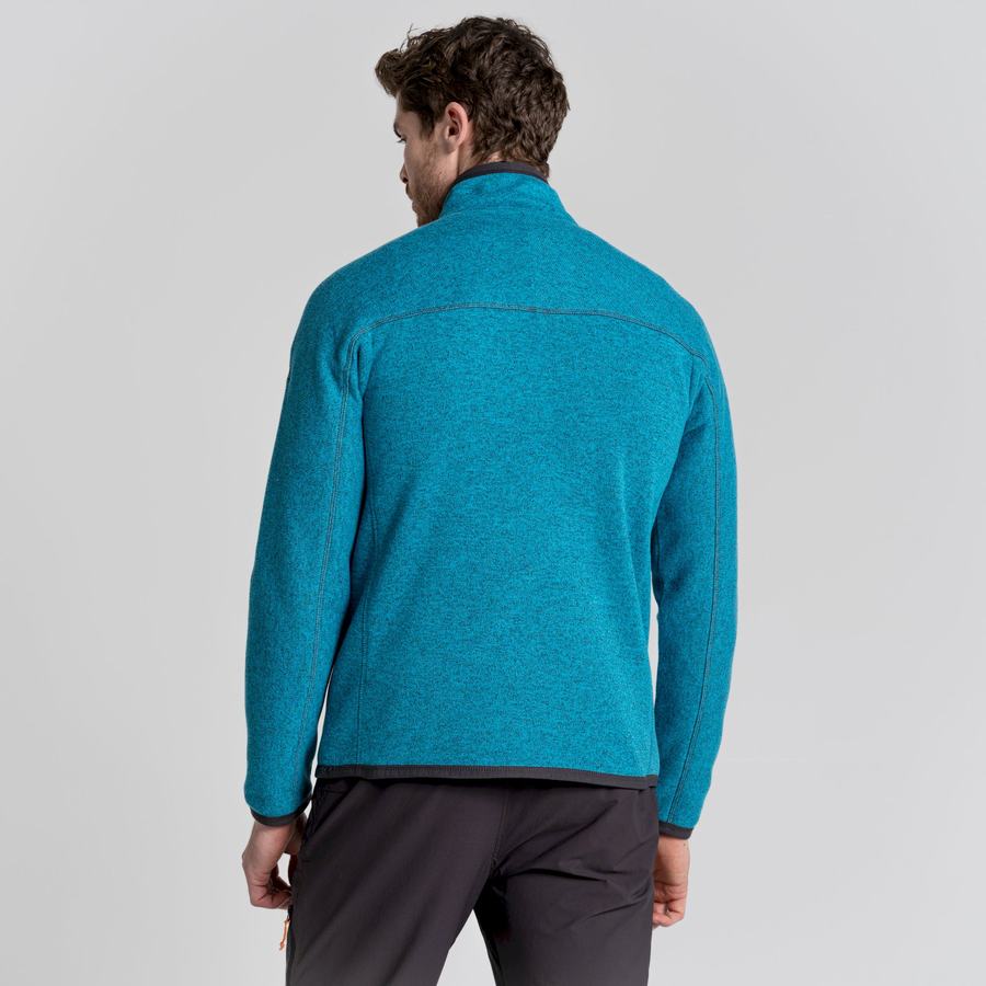 Men's Craghoppers Torney Half Zip Sweaters Blue | TTI7678CG