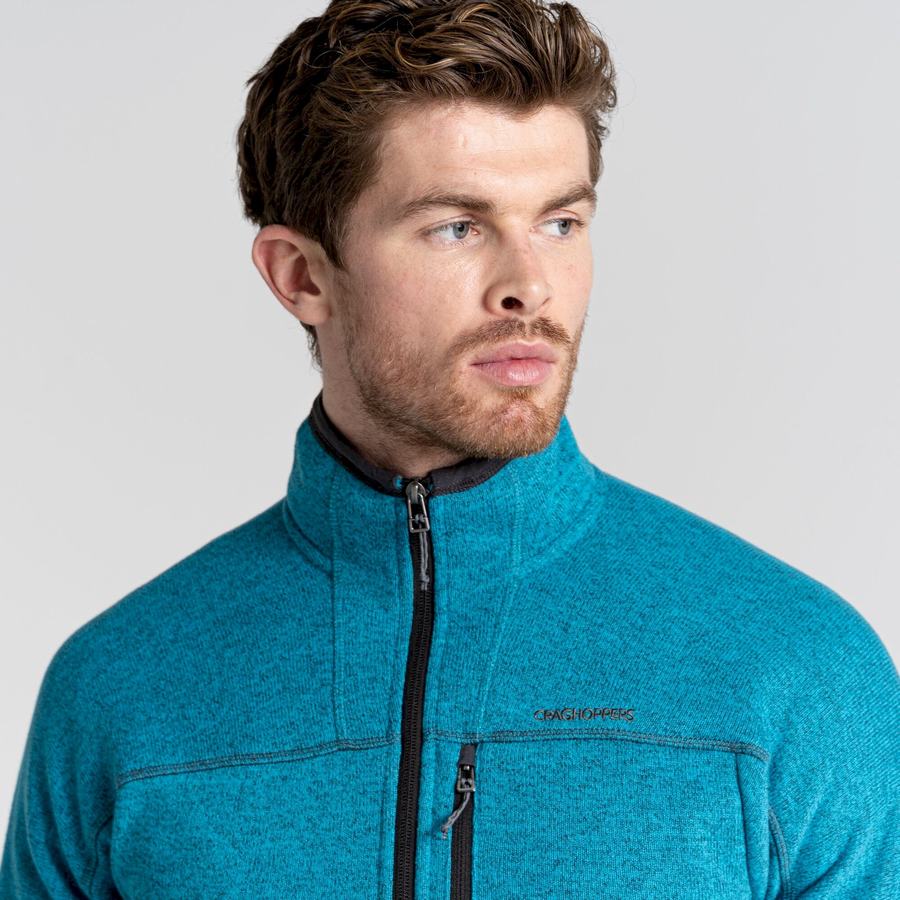 Men's Craghoppers Torney Half Zip Sweaters Blue | TTI7678CG