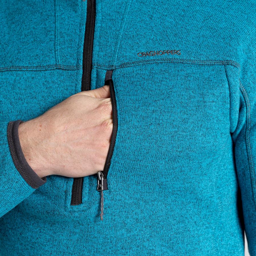 Men's Craghoppers Torney Half Zip Sweaters Blue | TTI7678CG