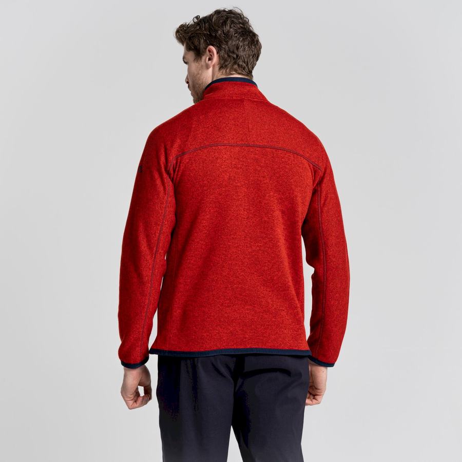 Men's Craghoppers Torney Sweaters Red | CVK7541YA