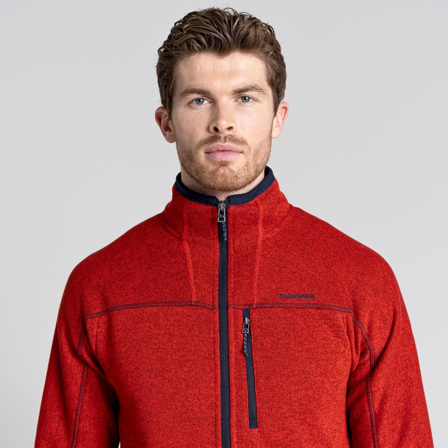 Men's Craghoppers Torney Sweaters Red | CVK7541YA