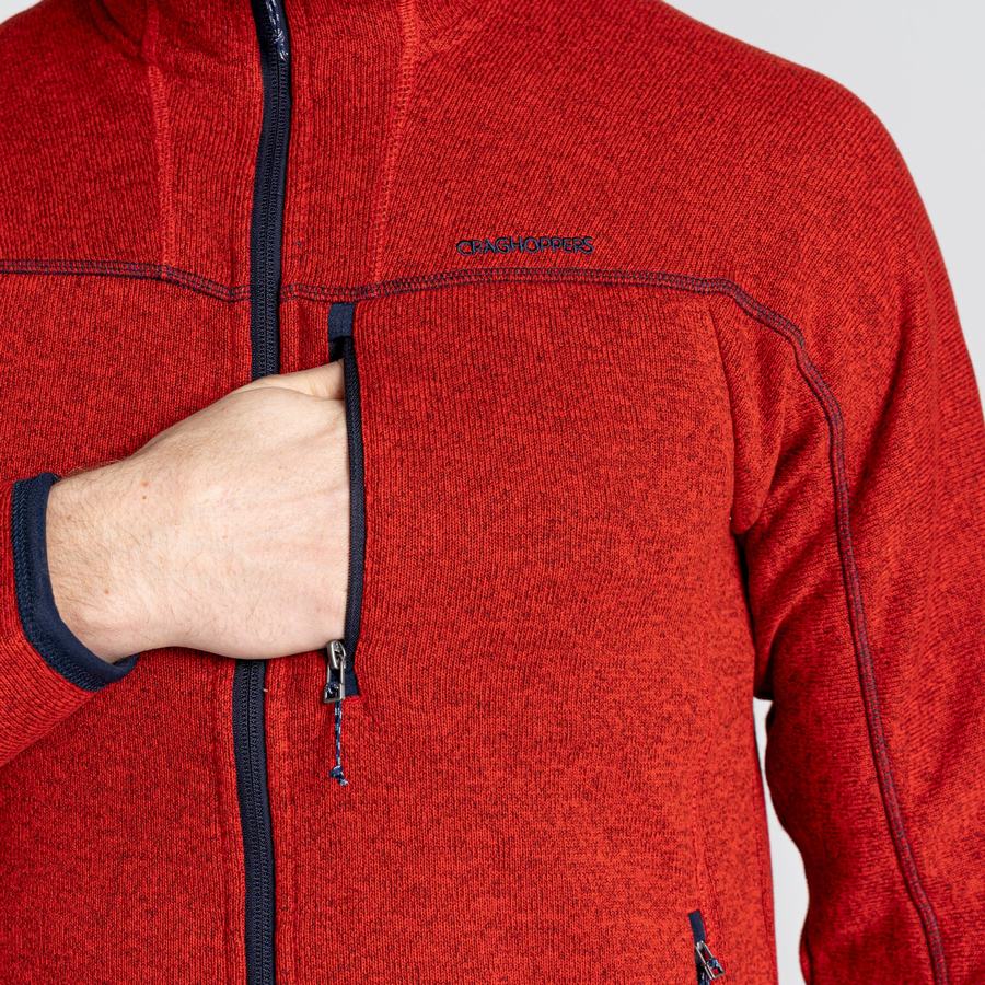 Men's Craghoppers Torney Sweaters Red | CVK7541YA