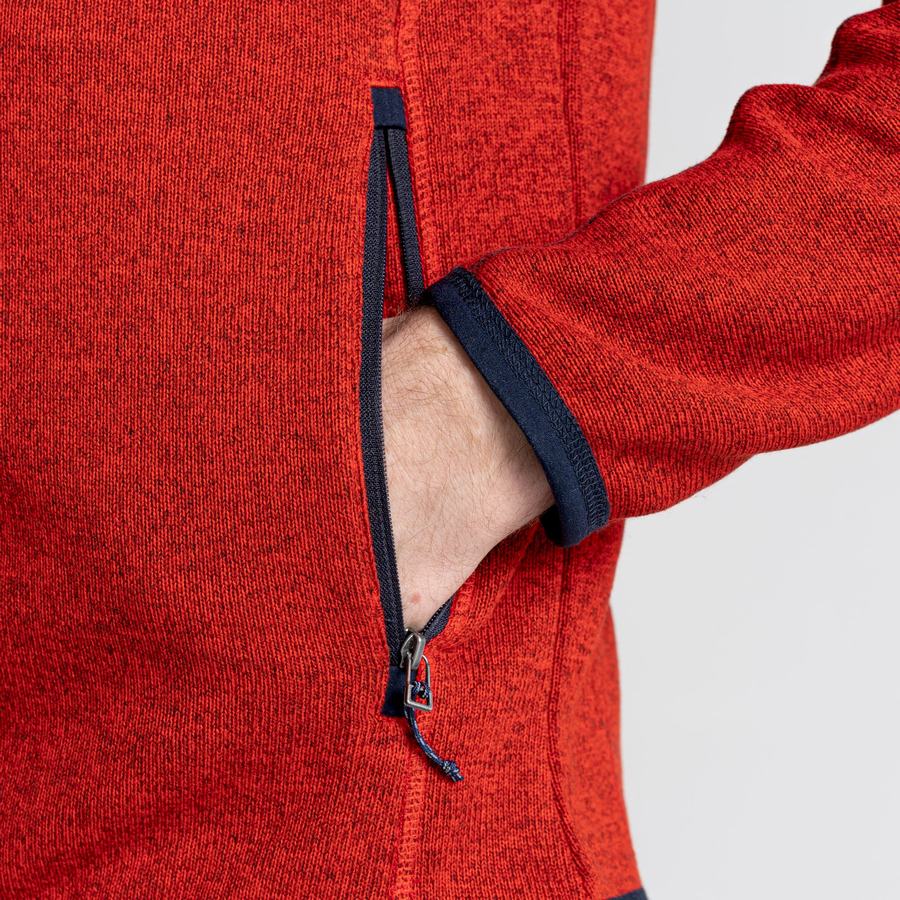 Men's Craghoppers Torney Sweaters Red | CVK7541YA