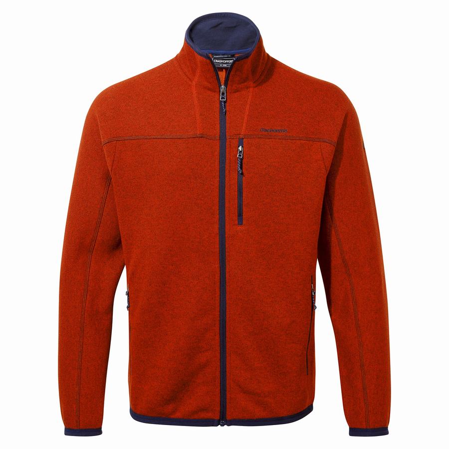 Men\'s Craghoppers Torney Sweaters Red | CVK7541YA