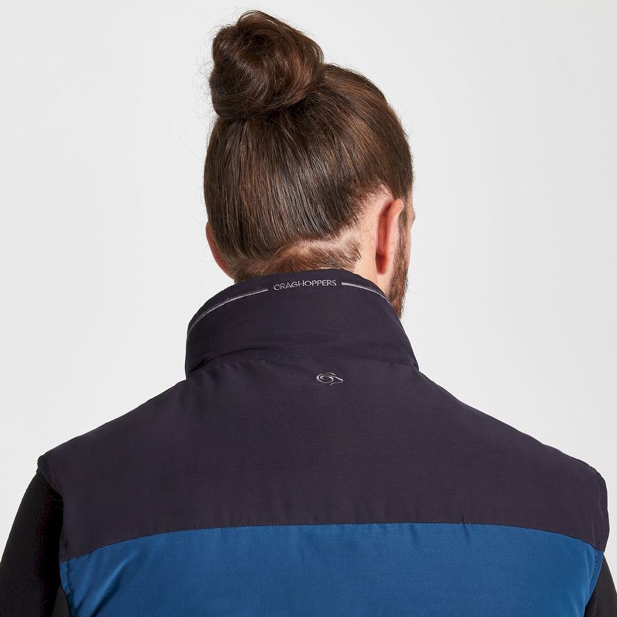 Men's Craghoppers Trillick Downlike Gilets Navy Blue | NTE8259LS