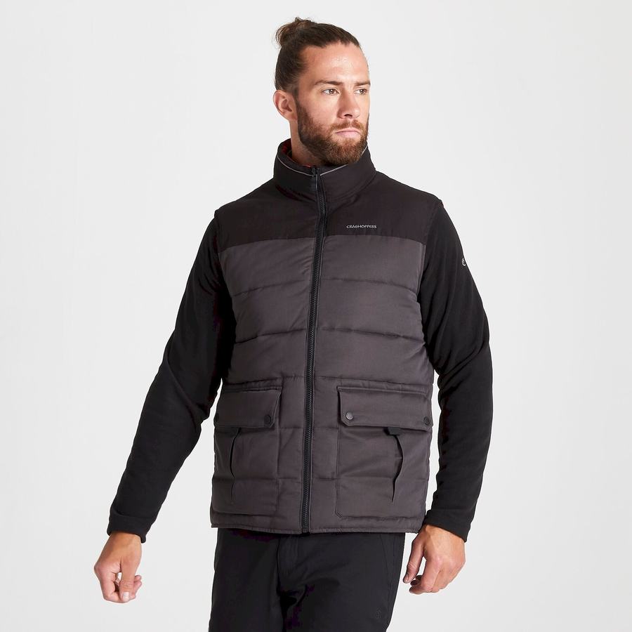 Men's Craghoppers Trillick Downlike Gilets Black | ZIA974MK