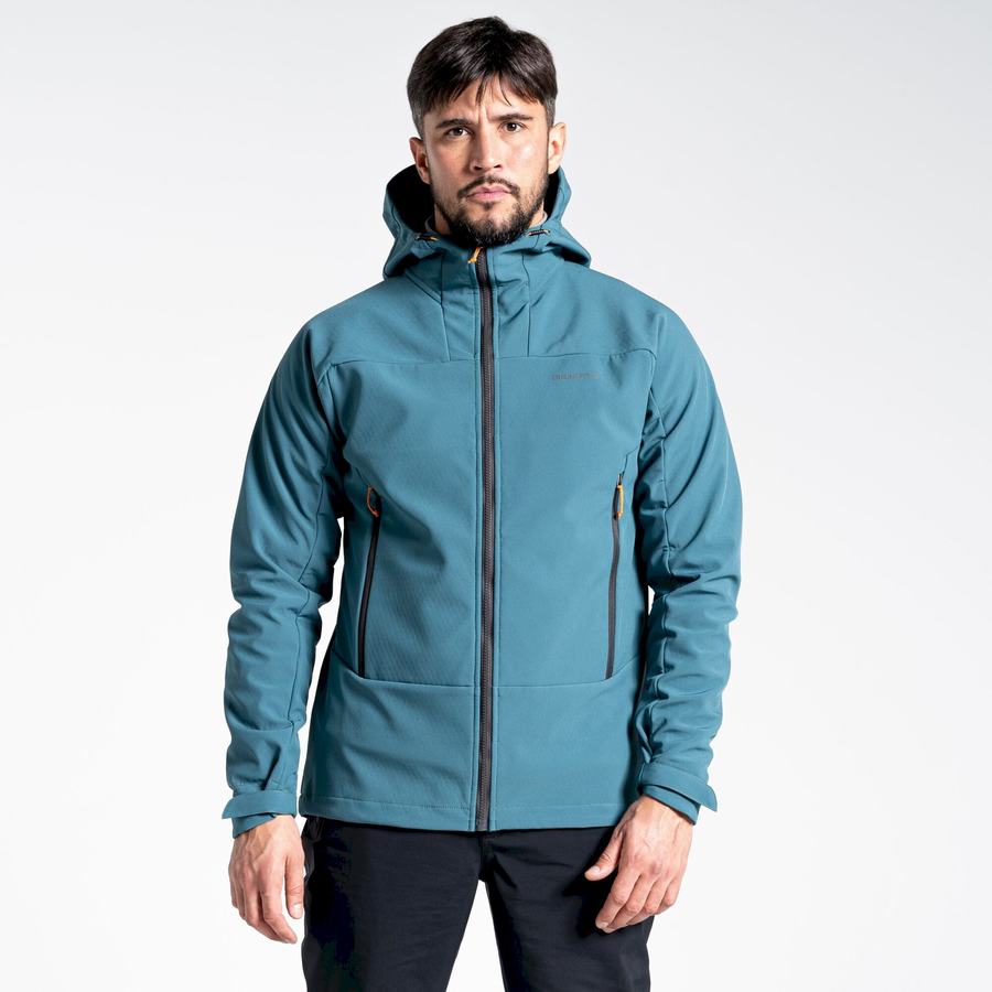 Men's Craghoppers Tripp Hooded Jackets Green | LTY1444DC