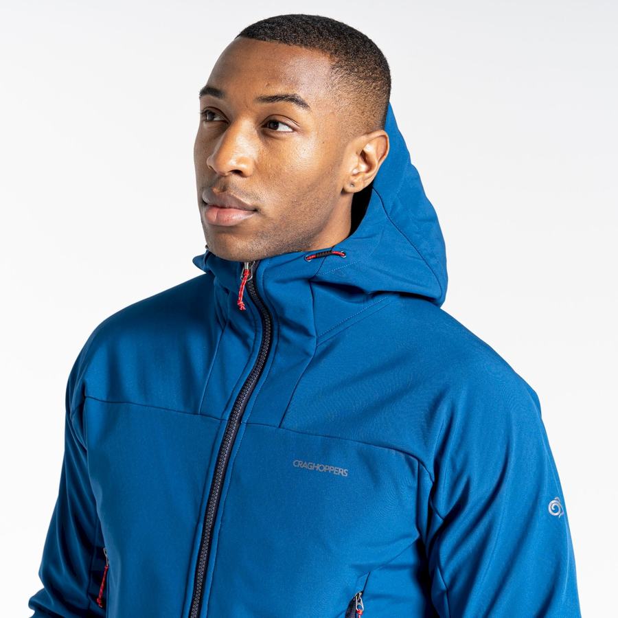 Men's Craghoppers Tripp Hooded Jackets Navy Blue | LWS9324VQ