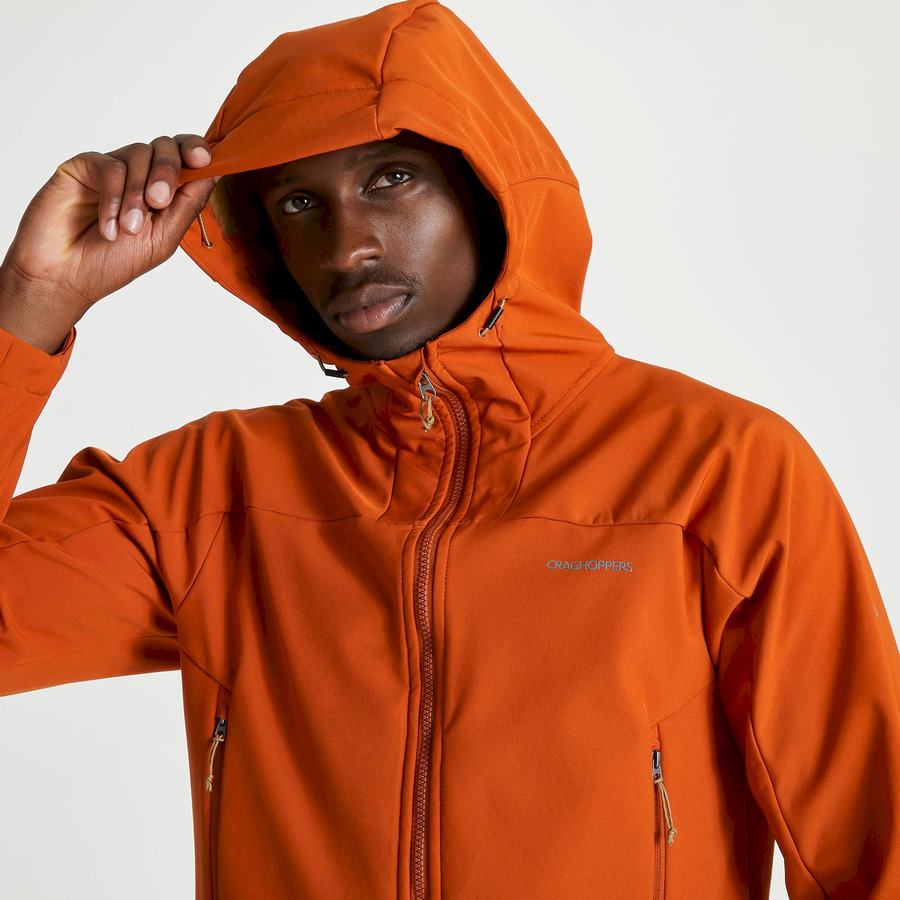 Men's Craghoppers Tripp Hooded Jackets Orange | TYJ6011WM