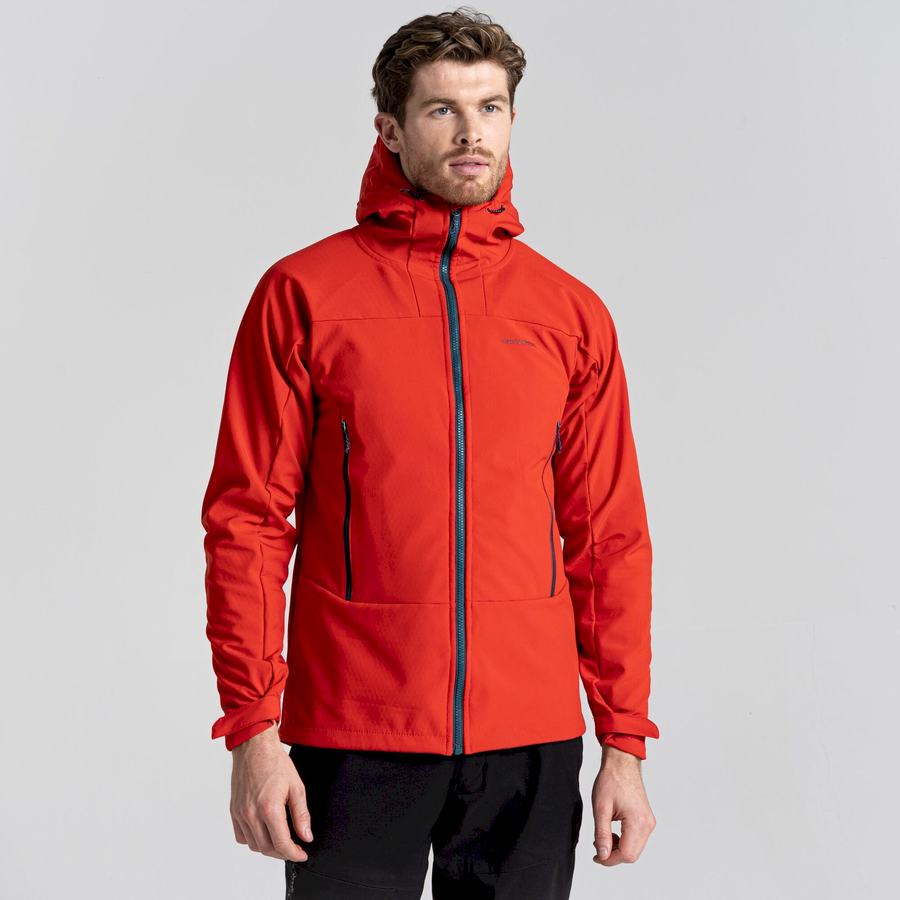 Men's Craghoppers Tripp Hooded Jackets Red | EYJ6118IY