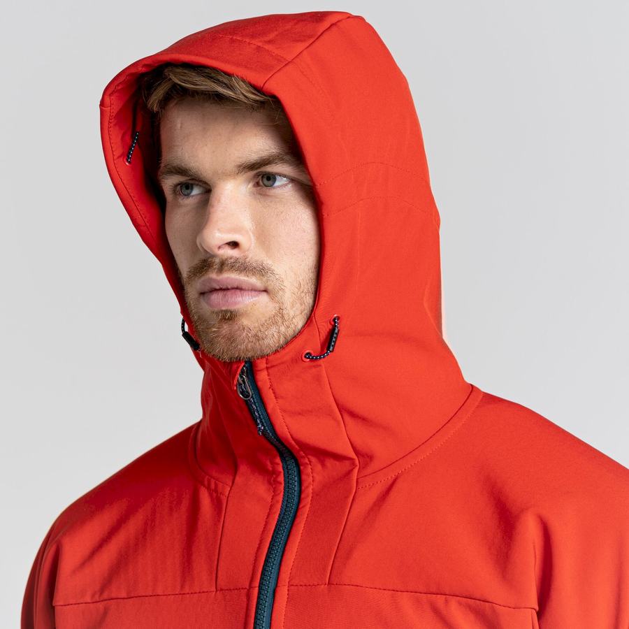 Men's Craghoppers Tripp Hooded Jackets Red | EYJ6118IY