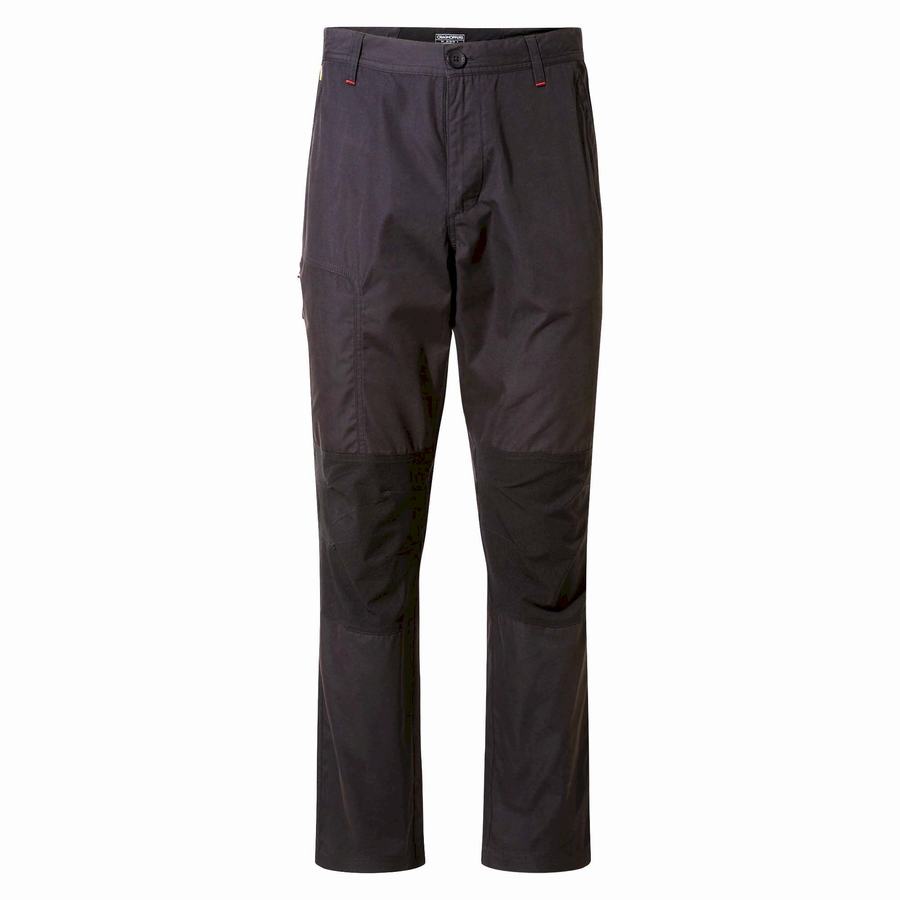 Men's Craghoppers Verve Trousers Black | CIS545UJ