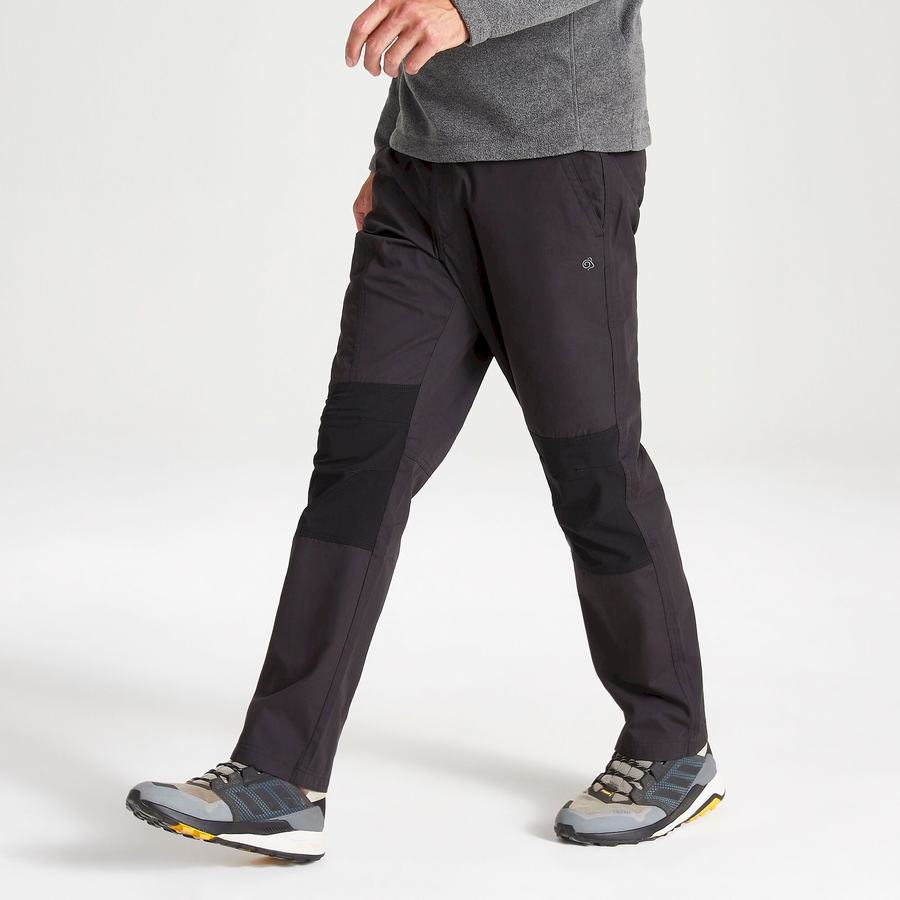 Men's Craghoppers Verve Trousers Black | CIS545UJ