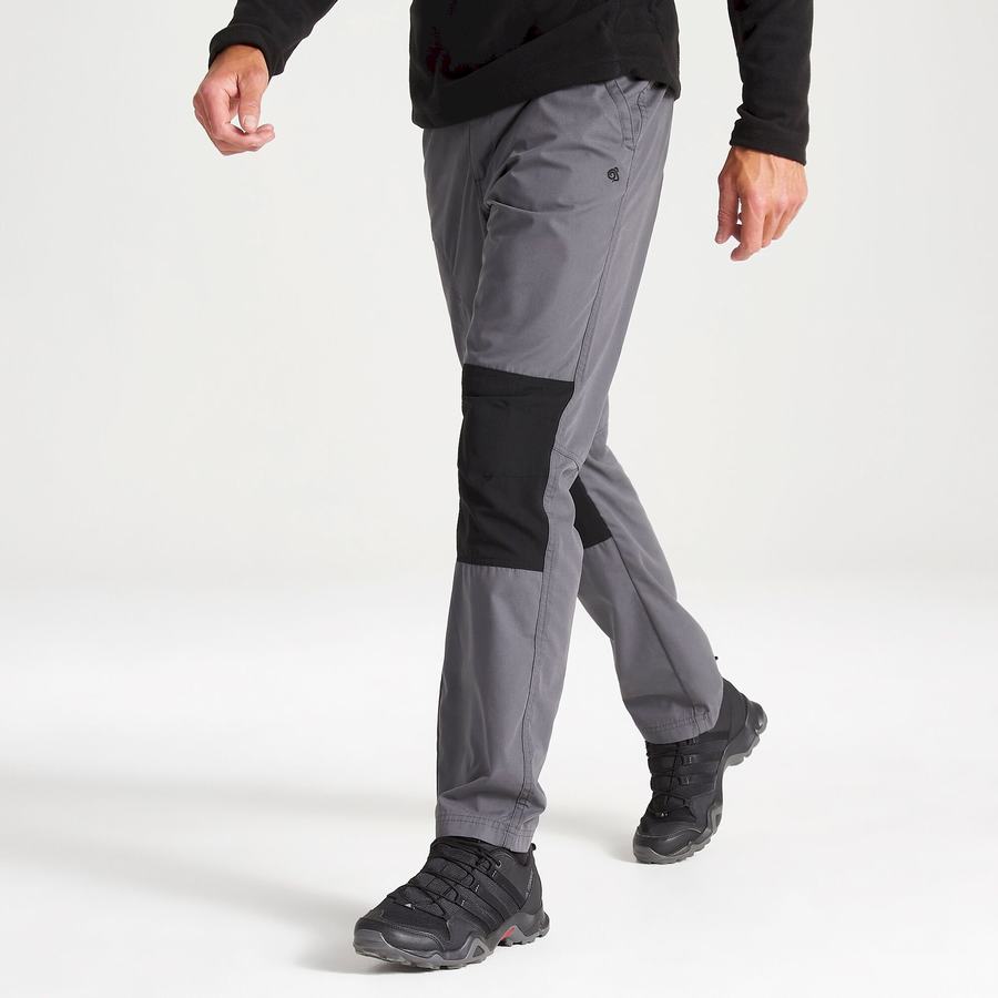 Men's Craghoppers Verve Trousers Black | ZJJ632DX