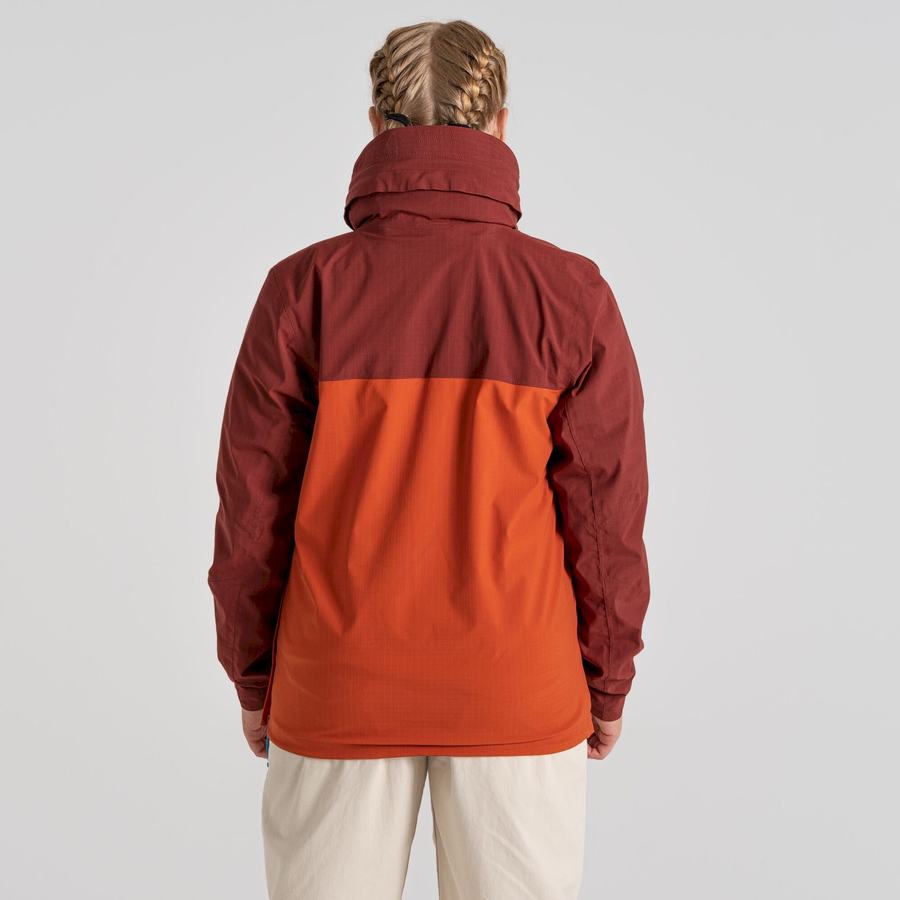 Men's Craghoppers Waterproof Anderson Cagoule Jackets Red Orange | DZT8050ZV