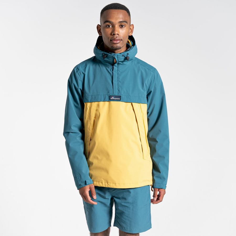 Men's Craghoppers Waterproof Anderson Cagoule Jackets Green Yellow | TIS7120WG